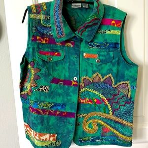 Chico’s beautiful embroidery Vest